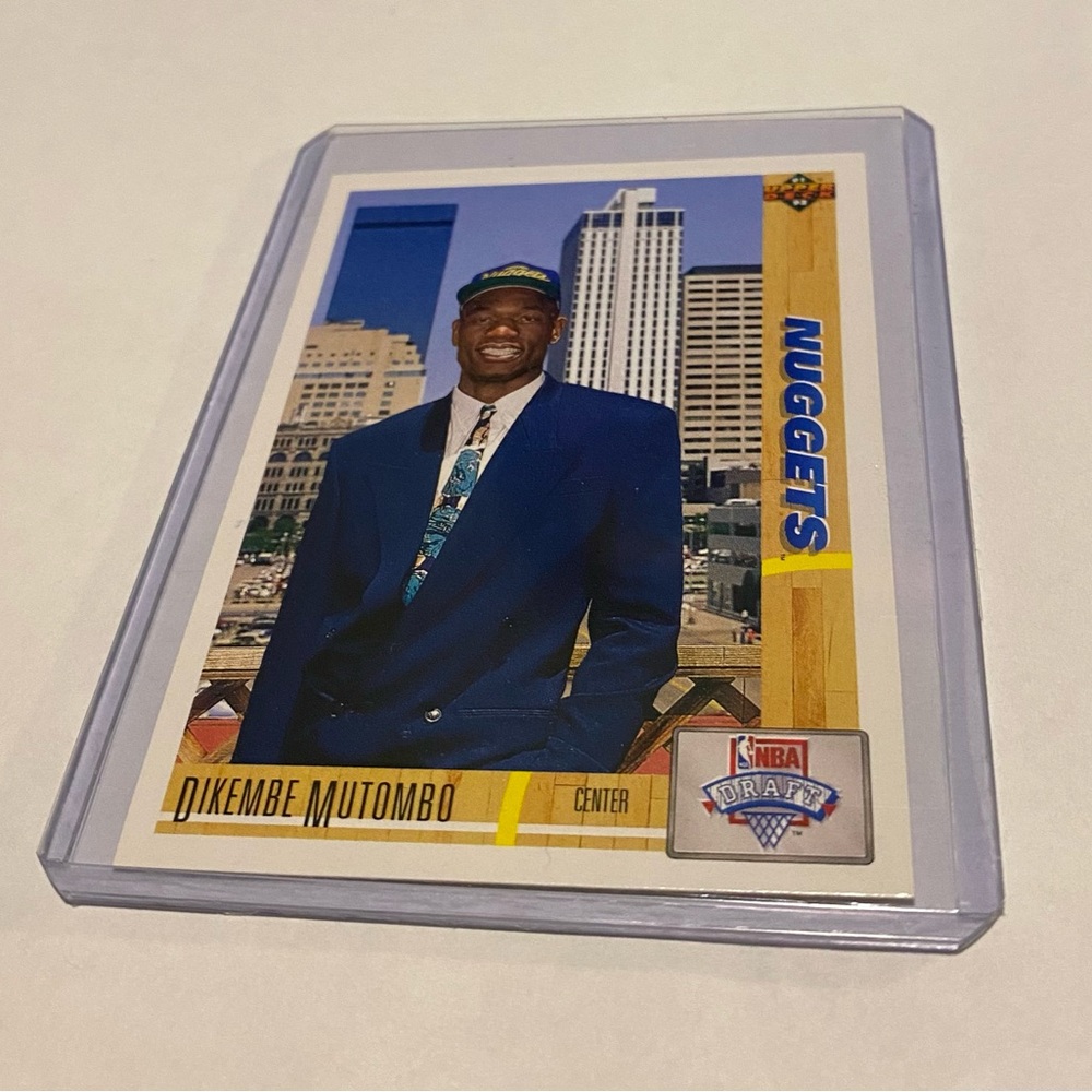 Dikembe Mutombo RC Rookie 1992 Upper Deck Basketball Card Vintage